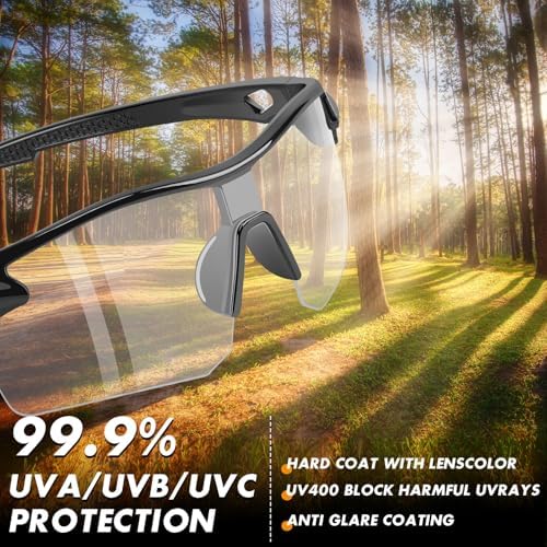 12 Pack Safety Glasses for Men, ANSI Z87.1 & UV Protective Eyewear