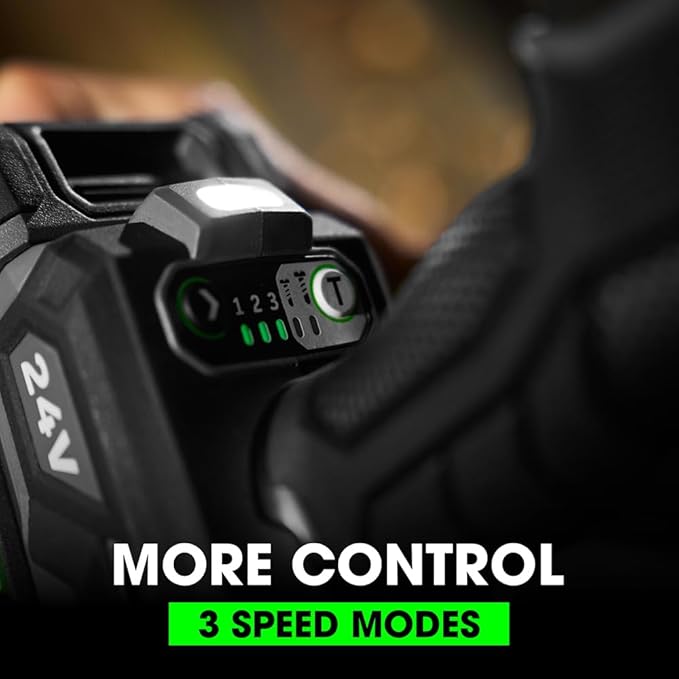 FLEX 24V Brushless Cordless 2-Tool Combo Kit: 1/2-Inch Drill Driver with Turbo Mode and 1/4-Inch Quick Eject Hex Impact Driver with 2.5Ah, 5.0Ah Lithium Batteries and 160W Fast Charger - FXM204-2B