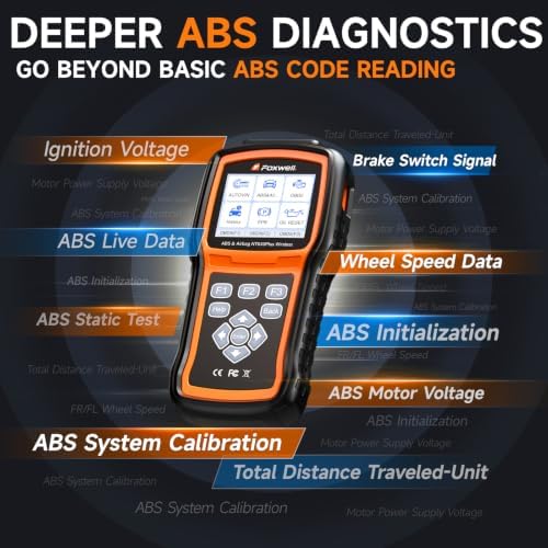 FOXWELL NT630 Plus ABS/SRS OBD2 Scanner, ABS Auto Bleed, Oil EPB SAS Resets