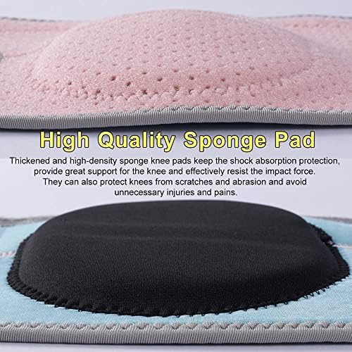 HUEGLO Dance Volleyball Knee Pads for Women,Soft Cushion for Work,Pink,XL