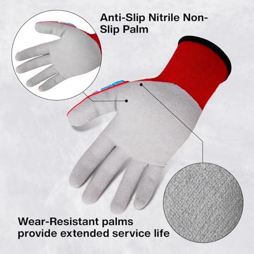 Safety Work Gloves for Men Women,Impact Work Gloves