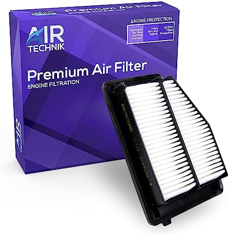 AirTechnik CA11113 Replacement Engine Air Filter | Fits 2013-2015 Acura ILX L4 2.0L, 2012-2015 Honda Civic L4 1.8L - 17220-R1A-A01
