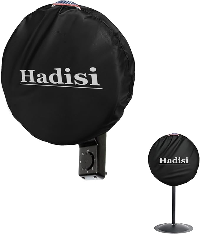 Heavy Duty Oxford Dustproof Fan Cover - Waterproof Outdoor Wall Mount - Black, Compatible for 18-20 Inch Industrial & Pedestal Fans