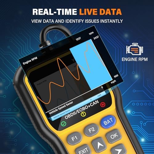 BluSon YM319 OBD2 Scanner Diagnostic Tool with Battery Tester, Scan Tool