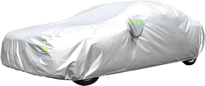 Car Cover Outdoor Full Exterior Covers Sedan Sun UV Rain Snow Wind Protection Car Cover Universal Fit for Sedan (Length 178"-187")