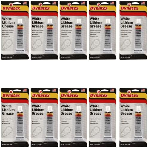 Dynatex White Lithium Grease 1 oz Tube (10 Pack)