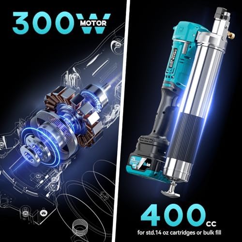 Bluebow Electric Grease Gun Kit, 12000 PSI Battery Powered，7.05 oz/min