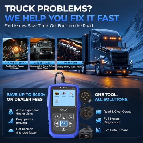 NEXAS NL102 Heavy Duty Truck Diagnostic Scanner for Diesel Trucks