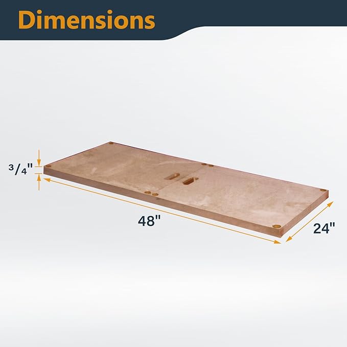 POWERTEC Arachni-Flex 24" x 48" Foldable Workbench Tabletop - Portable Work Surface with Quick-Insert Locks for Arachni Flex Collapsible Workstand, Perfect for Woodworking and DIY Projects (71931)