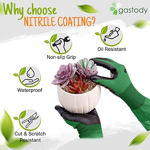 Long Sleeve Gardening Gloves for Women & Men, Long Cuff Garden Gloves