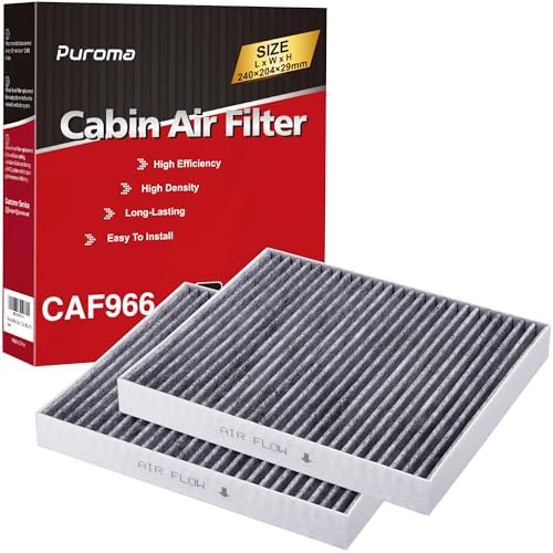 Puroma 2 Cabin Air Filter Activated Carbon for 6091C Chevrolet Cadillac GMC