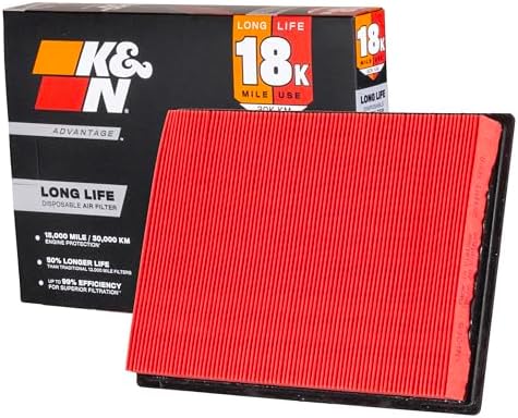 K&N Engine Air Filter: Long Life 18,000 Mile Replacement Filter, KNA-2409