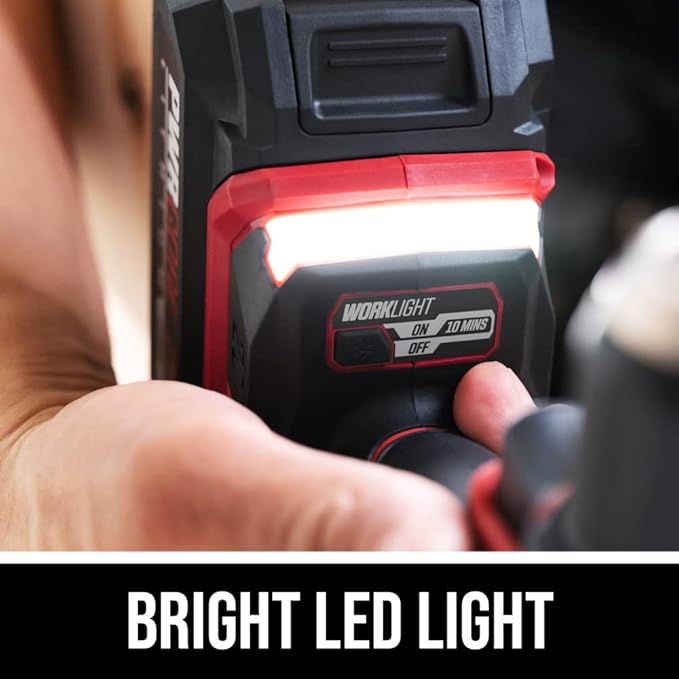 SKIL PWR CORE 20 Brushless 20V Compact Variable-Speed Drill Driver Kit with 1/2-Inch Single-Sleeve, Keyless Ratcheting Chuck & LED Worklight, Includes 2.0Ah Battery and PWR Jump Charger - DL6293B-10