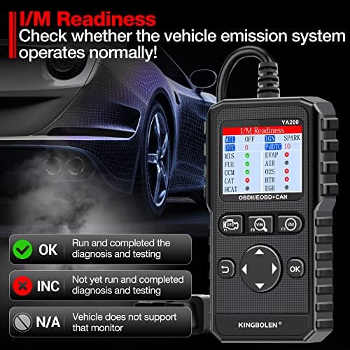 KINGBOLEN YA200 OBD2 Scanner, Car OBD2 Code Reader Check Engine Light