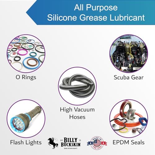 Billy Buckskin 8oz XXL Silicone-Whiz Food Grade Silicone Grease, O Rings