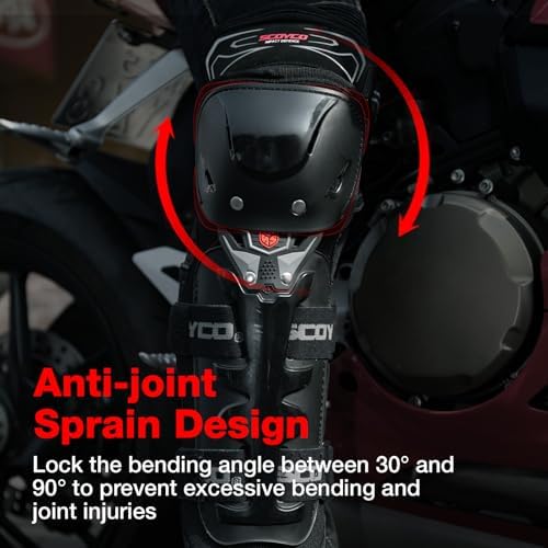 Scoyco Motorcycle Knee and Elbow Pads CE Level 1 Riding Protective Gear