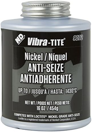 Vibra-TITE 90726 Nickel Anti-Seize Lubricant Compound, 16 oz Jar with Brush