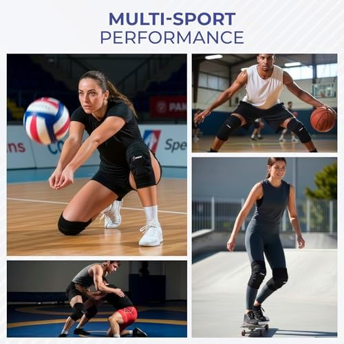 Sports Knee Pads – Multi-Sport Impact Protection for Turf, Training & Sliding, Segmented Padding Designed for Movement, Stay-in-Place Fit, Ideal for Soccer Goalkeepers (Goalie) & Futsal