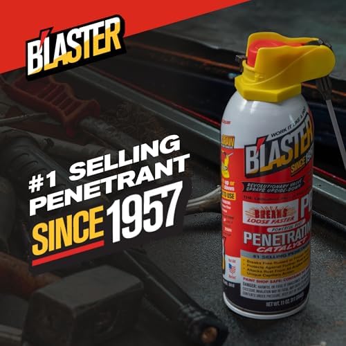 PB Blaster Penetrating Oil Spray, 13.2 oz Aerosol Cans (12-Pack) – Rust Remover & Bolt Loosener for Stuck Nuts, Bolts & Rusted Parts – Penetrating Catalyst for Automotive & Mechanical Use