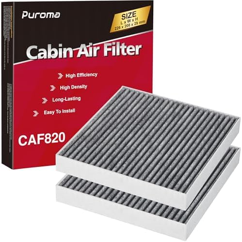 Puroma 2 Cabin Air Filter Activated Carbon for CF12820 Hyundai KIA Genesis