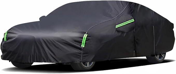 Car Cover for Ford Mustang 2005-2023 6 Layers All Weather 210T Windproof Waterproof All Weather Protection Outdoor Covers Compatible with Ford Mustang