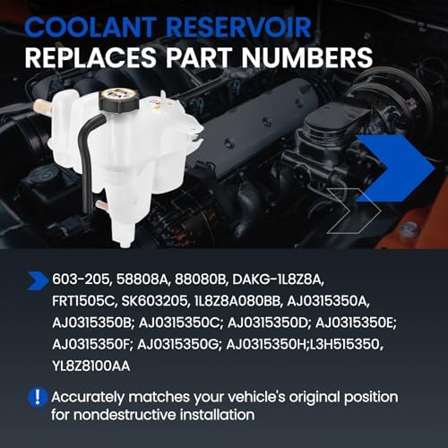 603-205 Engine Coolant Reservoir Tank for Ford Escape/Mariner 01-06