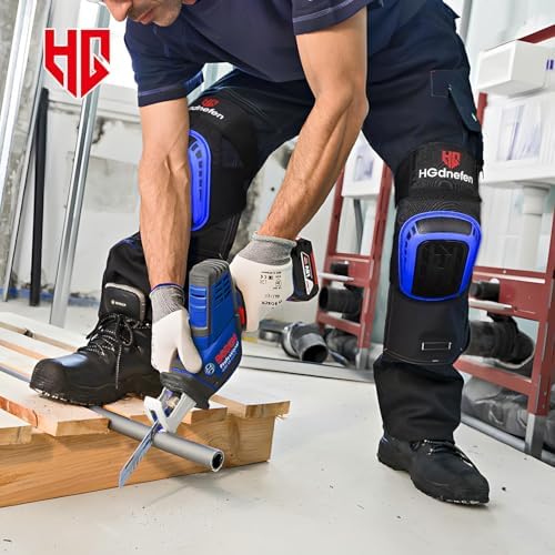 Knee Pads for Men, Thick Gel Foam Construction Knee Pads for Work