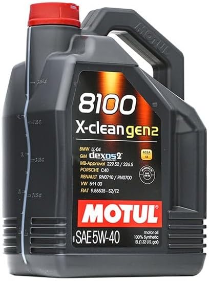 Motul - 109762 - Motul 109762 8100 X-CLEAN GEN2 5W-40 4X5L