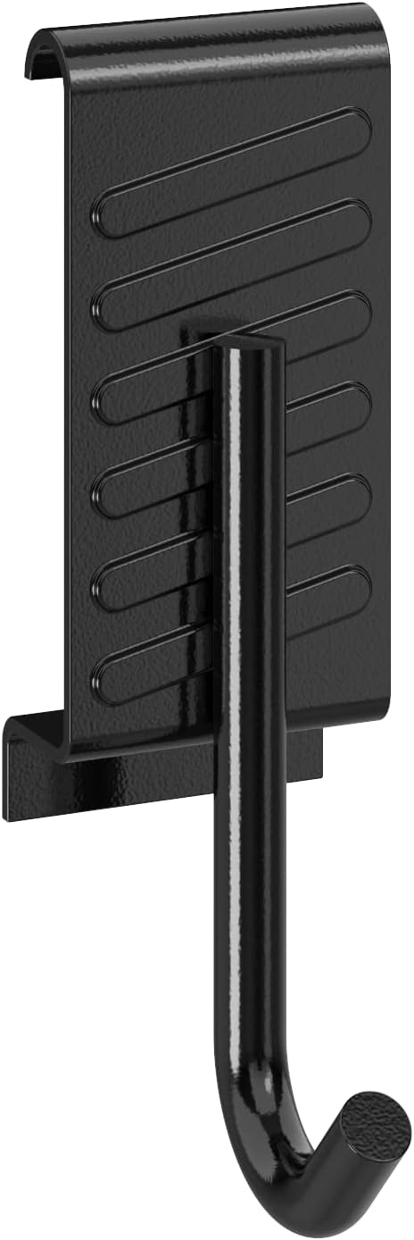 ClosetMaid ProGarage 4 Bike Storage Rack Rails Set, Helmet and Utility Hooks, Heavy Duty Wall Mount, Black