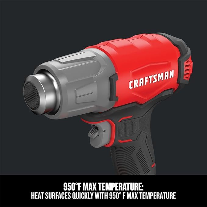 CRAFTSMAN V20 Cordless Heat Gun, Up to 950 Degrees, Portable Heat Gun, Tool Only (CMCE530B)