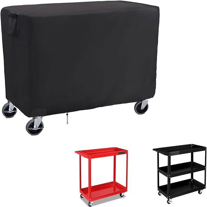Rolling Tool Cart Cover 29 Inch, Waterproof Utility Cart Cover Service Cart Cover - 29 X 15 X 29 Inch