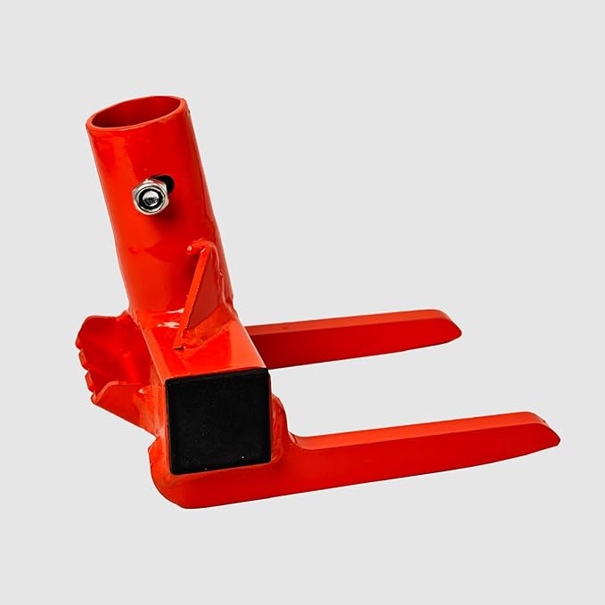 Pallet Buster with Nail Puller, Deck Wrecker Pry Bar, Heavy Duty Pallet Deck Board Removal Tool, Industrial Breaker Bar for Removing or Tearing Down Woods, Orange (PBT-O01(Without handle))
