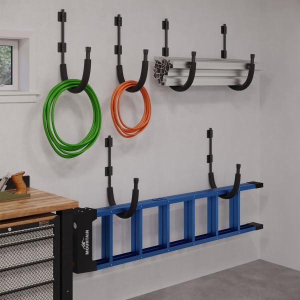 2-Pack of Kayak Storage Hook Sets - Kayak Wall Mount Hangers with 100lb Capacity Per Pair for Paddleboards, Surfboards,