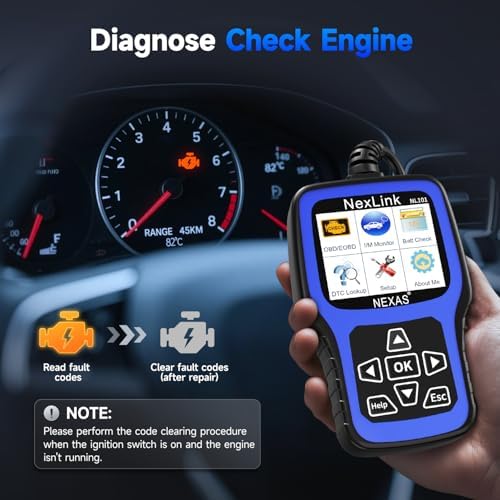 NEXAS NL101 OBD2 Scanner with Battery Tester for All US Vehicles Since 1996