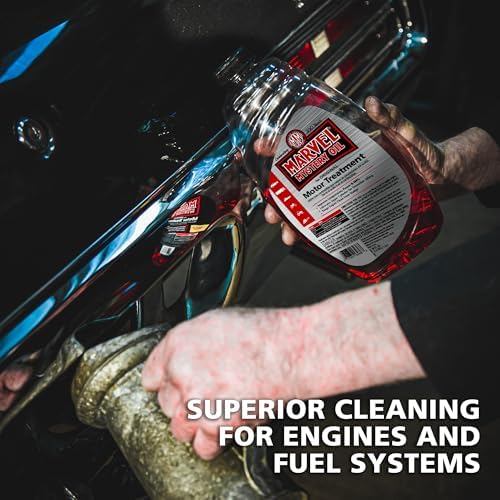 Marvel Mystery Oil 53436 Motor Treatment, Engine Oil & Fuel Treatment Additive, Cleans and Lubricates Fuel System, Prevents Leaks, Improves Engine Performance and Fuel Economy, 48 oz. (Pack of 2)