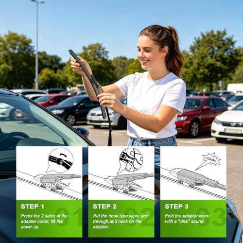 PARRATI® 24'' + 20'' Windshield Wiper Blades for 2020-2023 Ford Escape