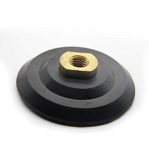 4 Inch Polishing Backing Pad Rubber Backer for Diamond Polishing Pad Holder Hook and Loop Connector 5/8"-11 Thread