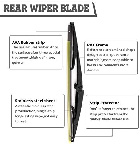 Rear Windshield Wiper Arm & Blade for Jeep Grand Cherokee 2006-2009