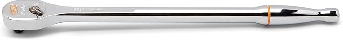 GEARWRENCH 1/4" Drive 120XP Full Polish Chrome Extra Long Handle Teardrop Ratchet | 81034XP