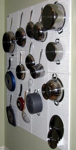 Wall Control Pegboard 32in x 16in White Metal Pegboard Tool Board Panel