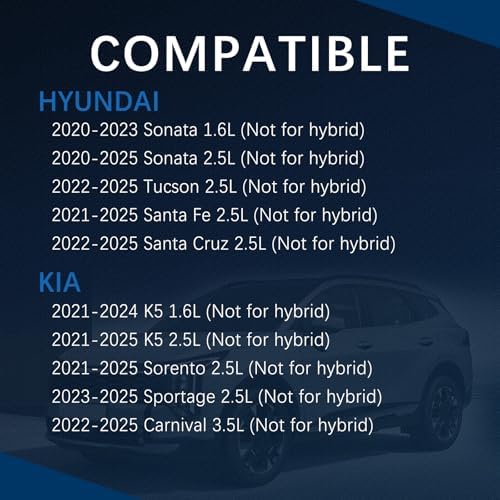 28113-L1000 Engine Air Filter(Hybrid Excluded) for 2020-2025 Hyundai Sonata,Tucson,Santa Fe,Santa Cruz,2021-2025 Kia K5,Sorento,Sportage,Carnival 28113N9000