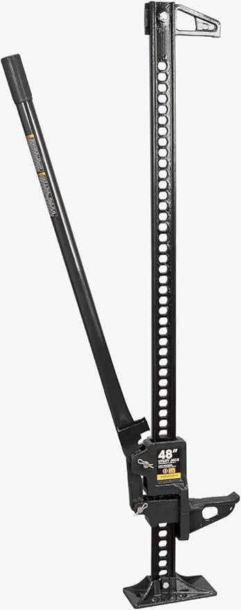 Big RED ATR6501BR Torin 48" Ratcheting Off Road Utility Farm Jack: 3 Ton (6,000 lb) Capacity, Black