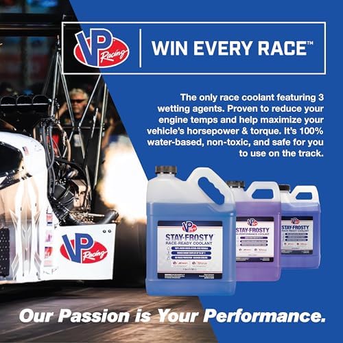 VP Racing Fuels 23051 Stay Frosty Race-Ready Coolant, 1 Gallon (4 Pack)