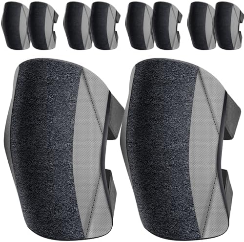 5 Pack Garden Knee Pads for Adults, Foam Padding Kneepads for Work, Gray