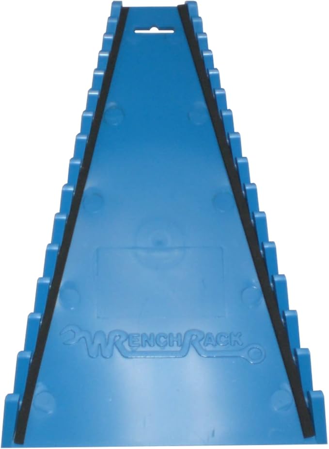 Protoco 4070 Reverse 15 Piece Wrench Rack, Tool Organizer for Tool Box, Tool Cart or Wall Mounted, Blue