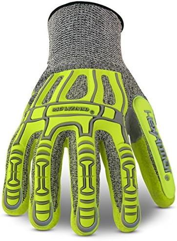 HexArmor Cut-Resistant Impact Protection Nitrile Palm Work Gloves | Rig Lizard® Series 2090X | Large