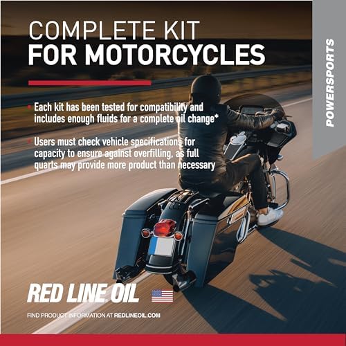 Red Line 90226 20W50 Powersport Motor Oil V-Twin - 1 Powerpack Kit
