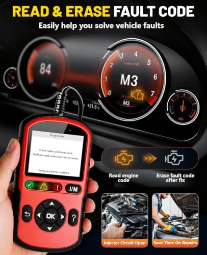 Autel OBD2 Scanner Autolink AL549, Car Code Reader for Check Engine Light, OBD2 Scan Tool for Read & Clear Fault Codes, Battery Test & Live Data, OBDII Diagnostic Tool for 1996+Cars and Trucks