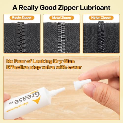 5 Pack Zipper Lubricant for Metal and Plastic