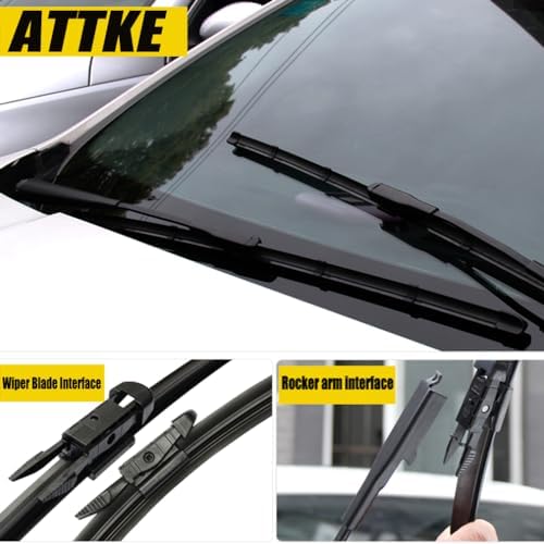 2 Wipers 24" + 22" Front Windscreen Wiper Blades for Volvo XC90 2005-2015/S60 2005-2009/Ford Explorer 2021-2024 OE Original Quality (set of 2)